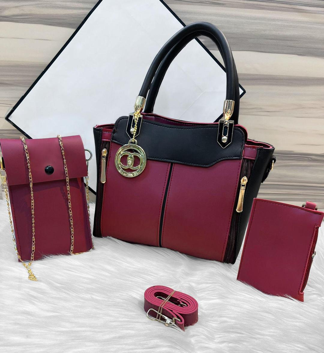 Women's Rexine Plain Shoulder Bag