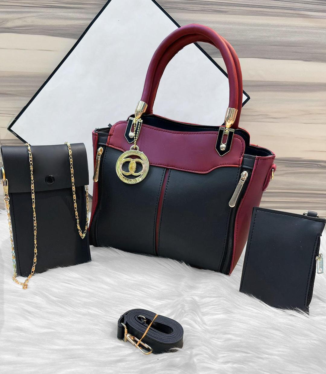 Women's Rexine Plain Shoulder Bag