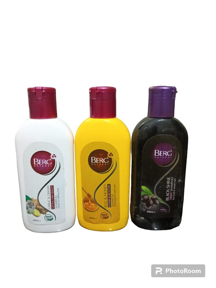Natural Shampoo, 200ml (Pack of 3)
