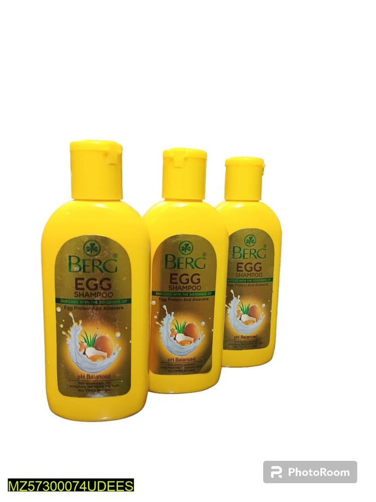 Berg Egg Protein Shampoo, Pack Of 3 (100 Ml)