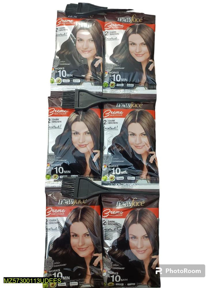 Hair Color, Dark Brown, Pack Of 6