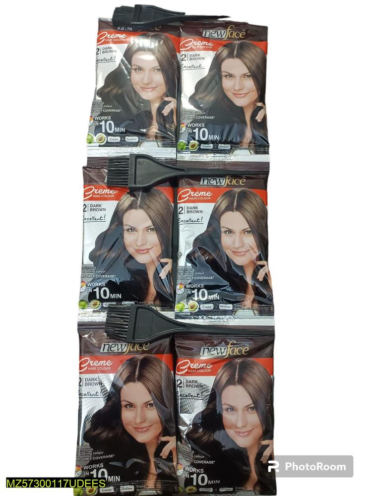 Hair Color, Dark Brown, Pack Of 6