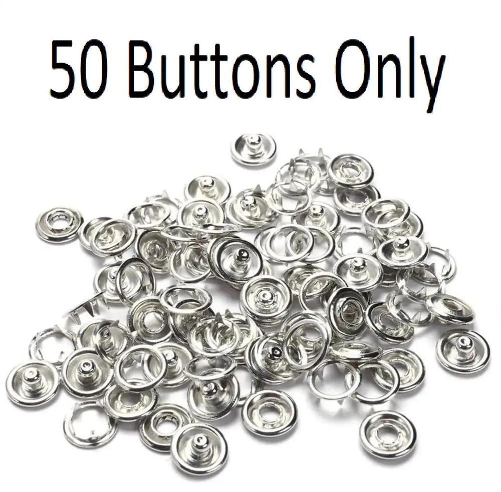 50 Pcs  Snap Buttons