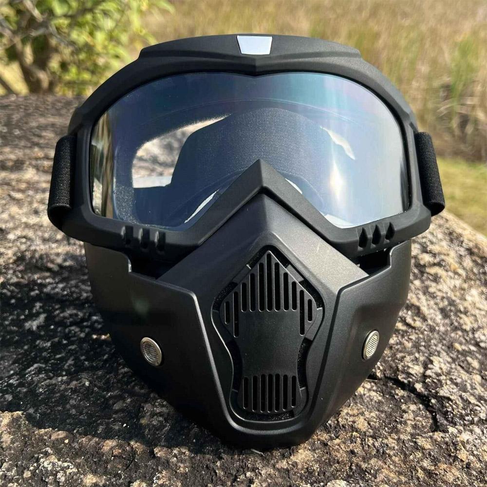Transparent Glass Durable Black Helmet - 1 Pc Designed for Safety and Comfort
