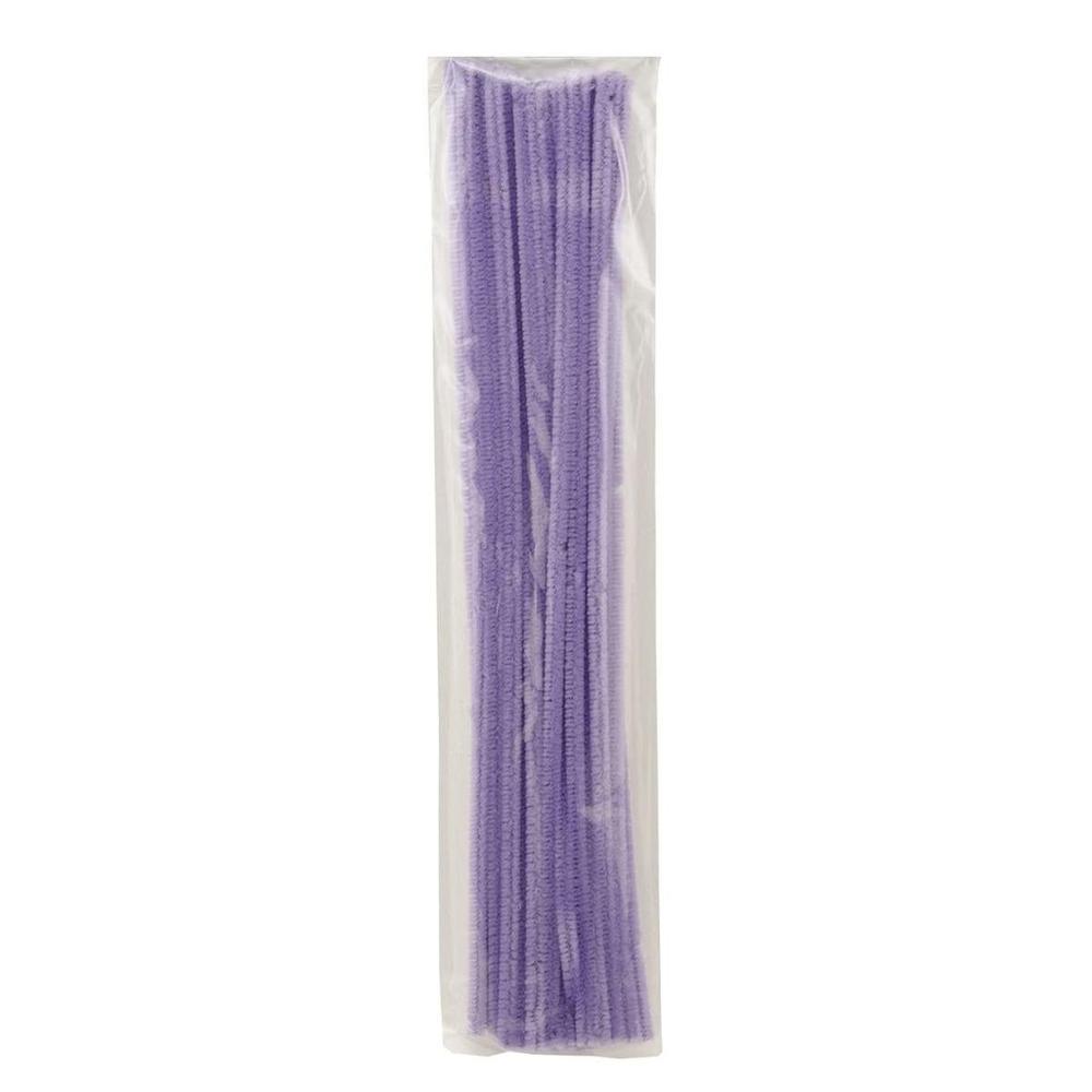 Purple Pipe Cleaner Velvet Sticks, Pack Of 50