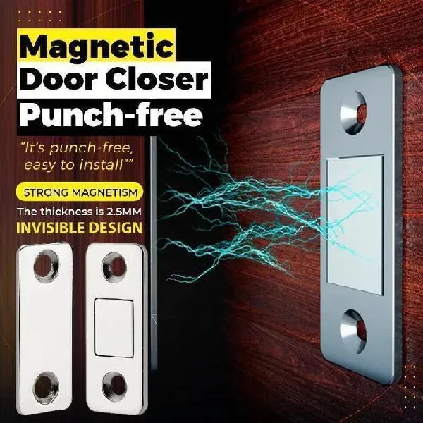 Magnetic Metal Door Stopper - 5 Pcs Durable and Practical Solution