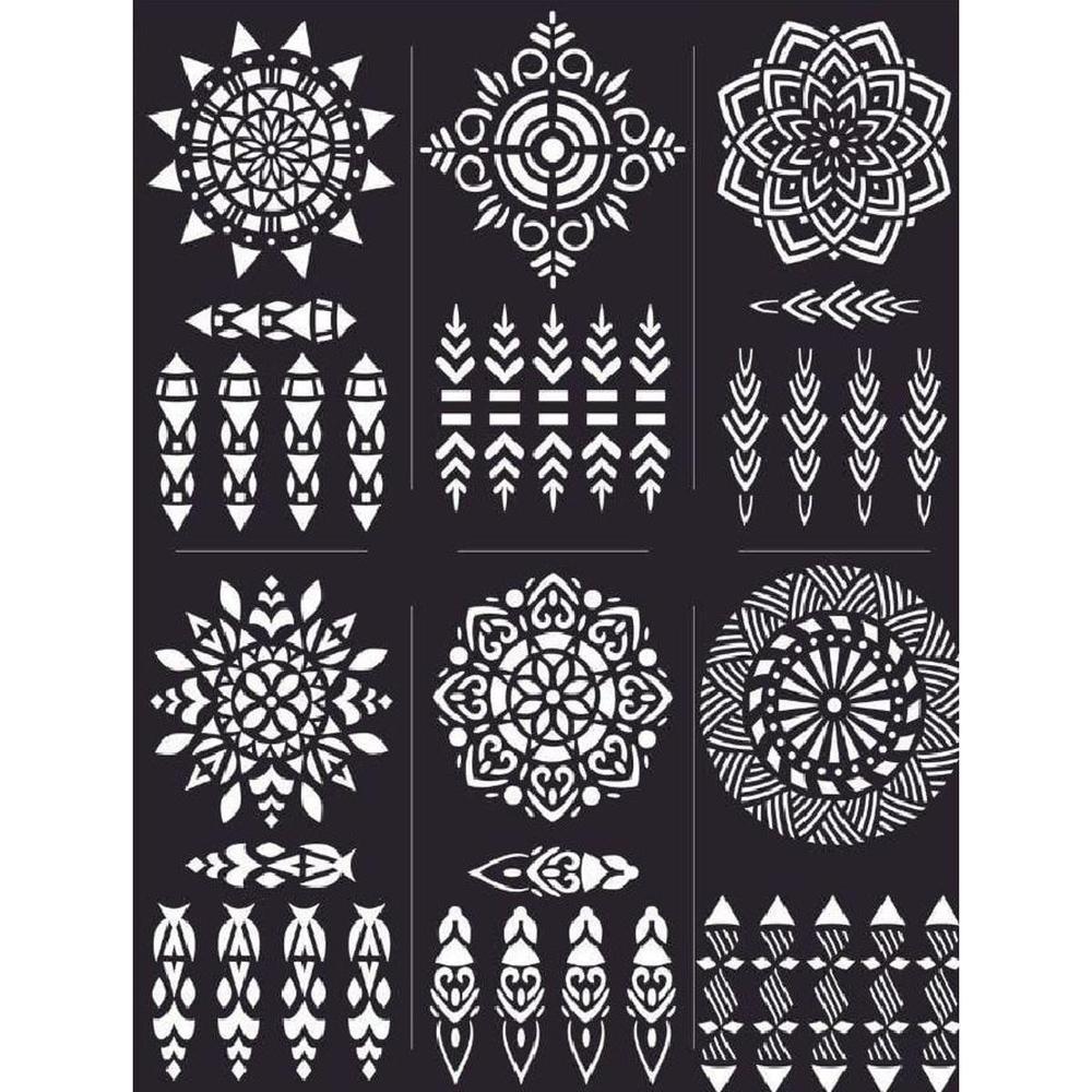 Mehndi Sticker Six Design Sheet