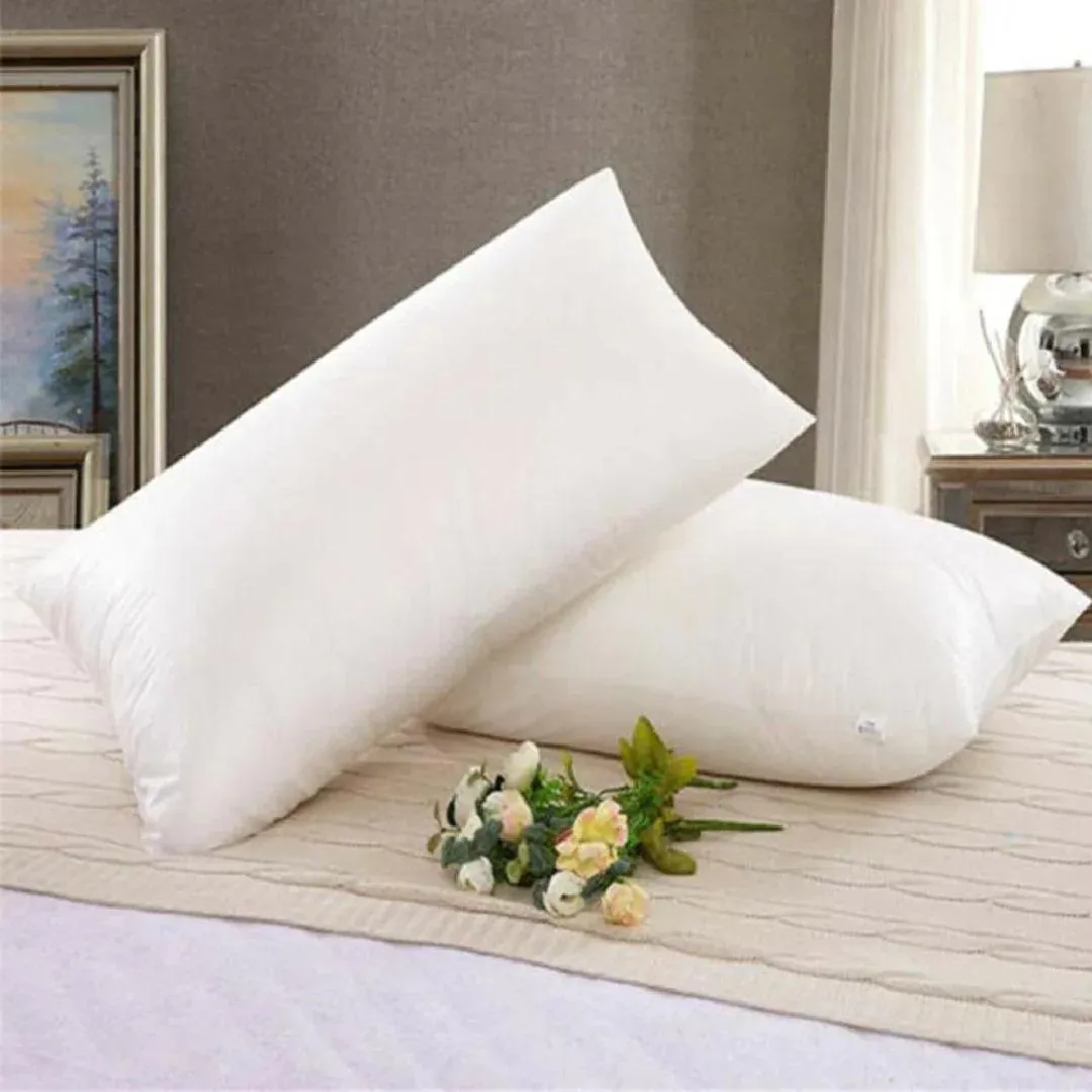 2 Pcs Ball Fiber Polyster Plain Bed Pillow