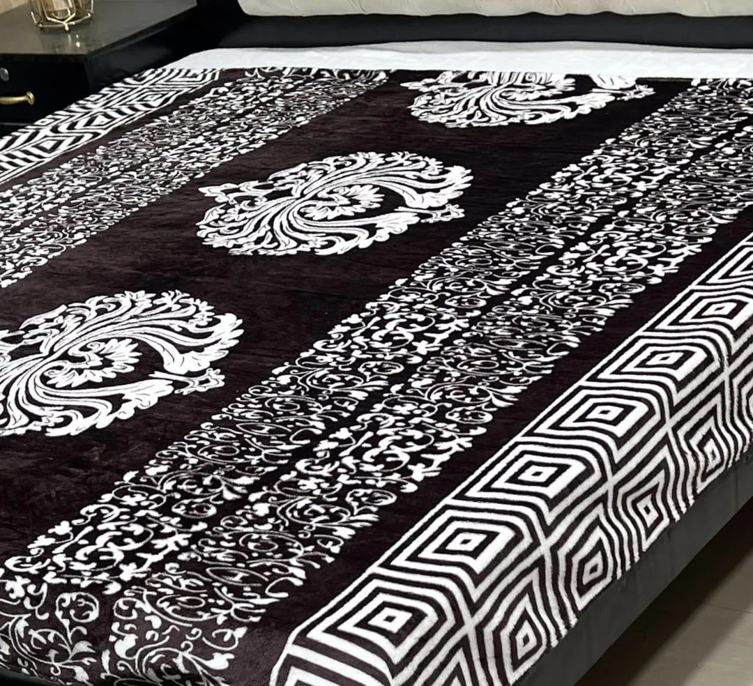 Fleece Printed Double Bed Blanket