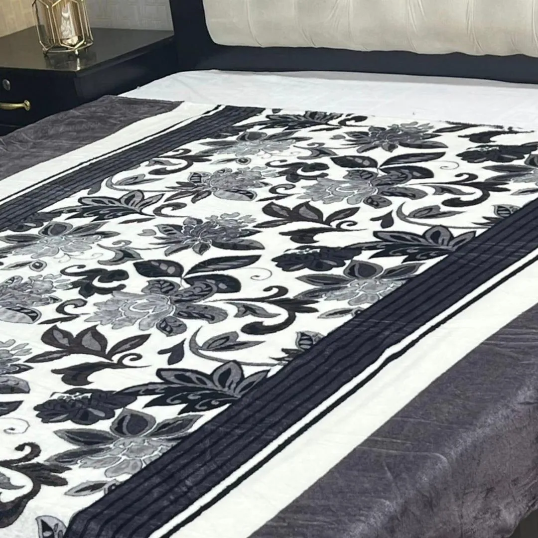 Fleece Printed Double Bed Blanket