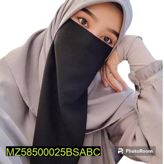 1 Pc Chiffon Plain Women's Niqab