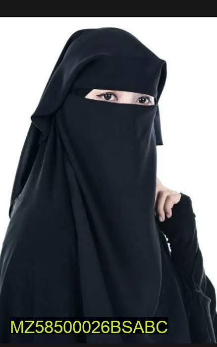 1 Pc Soft Chiffon Plain Women's Niqab