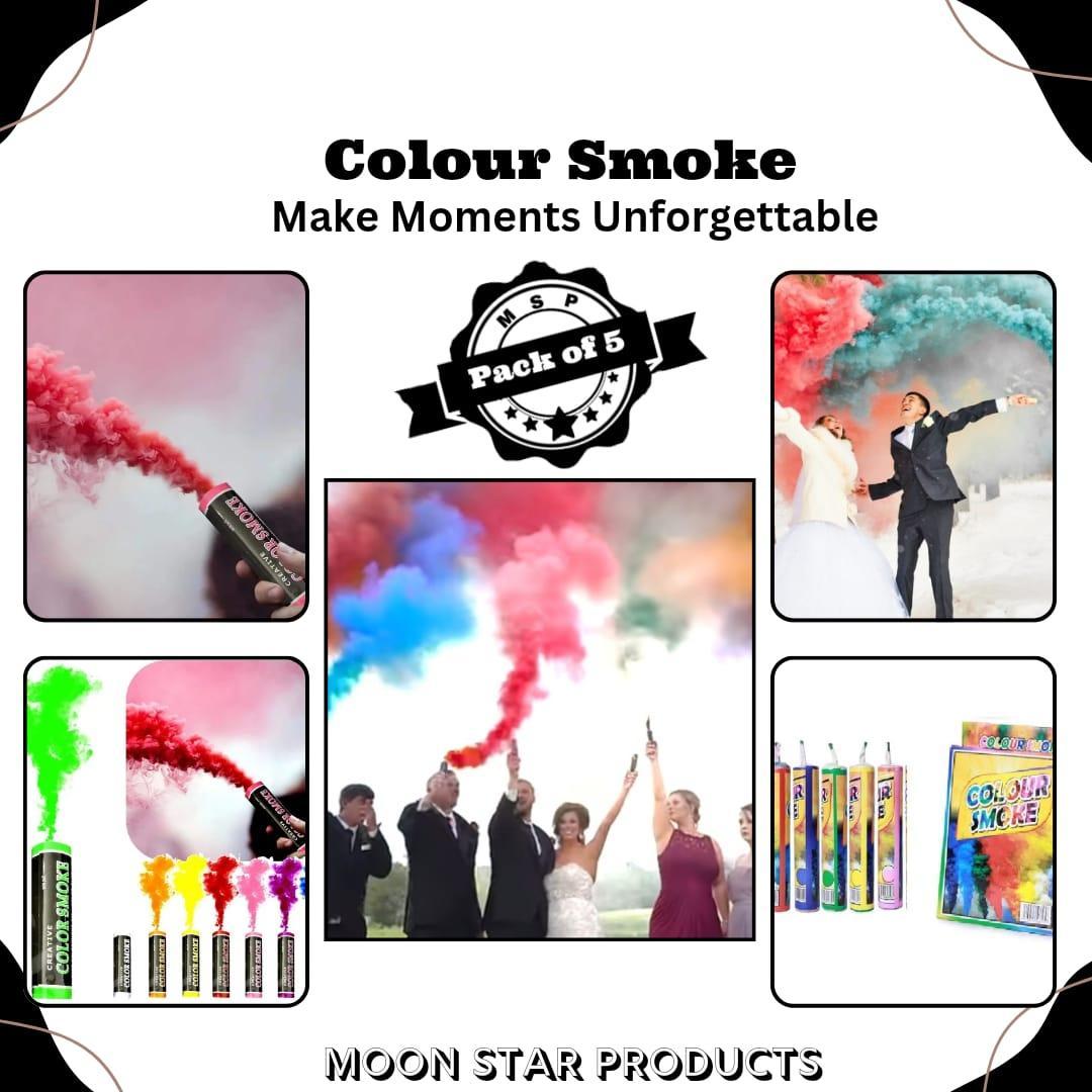 Multicolor Smoke Bombs - 5 Pcs for Stunning Visual Effects