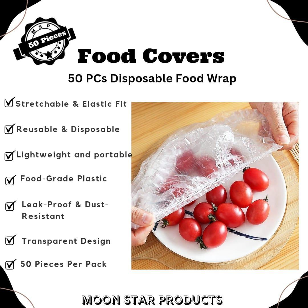 Durable ABS Plastic Food Covers - 50 Pcs for Long-Lasting Use