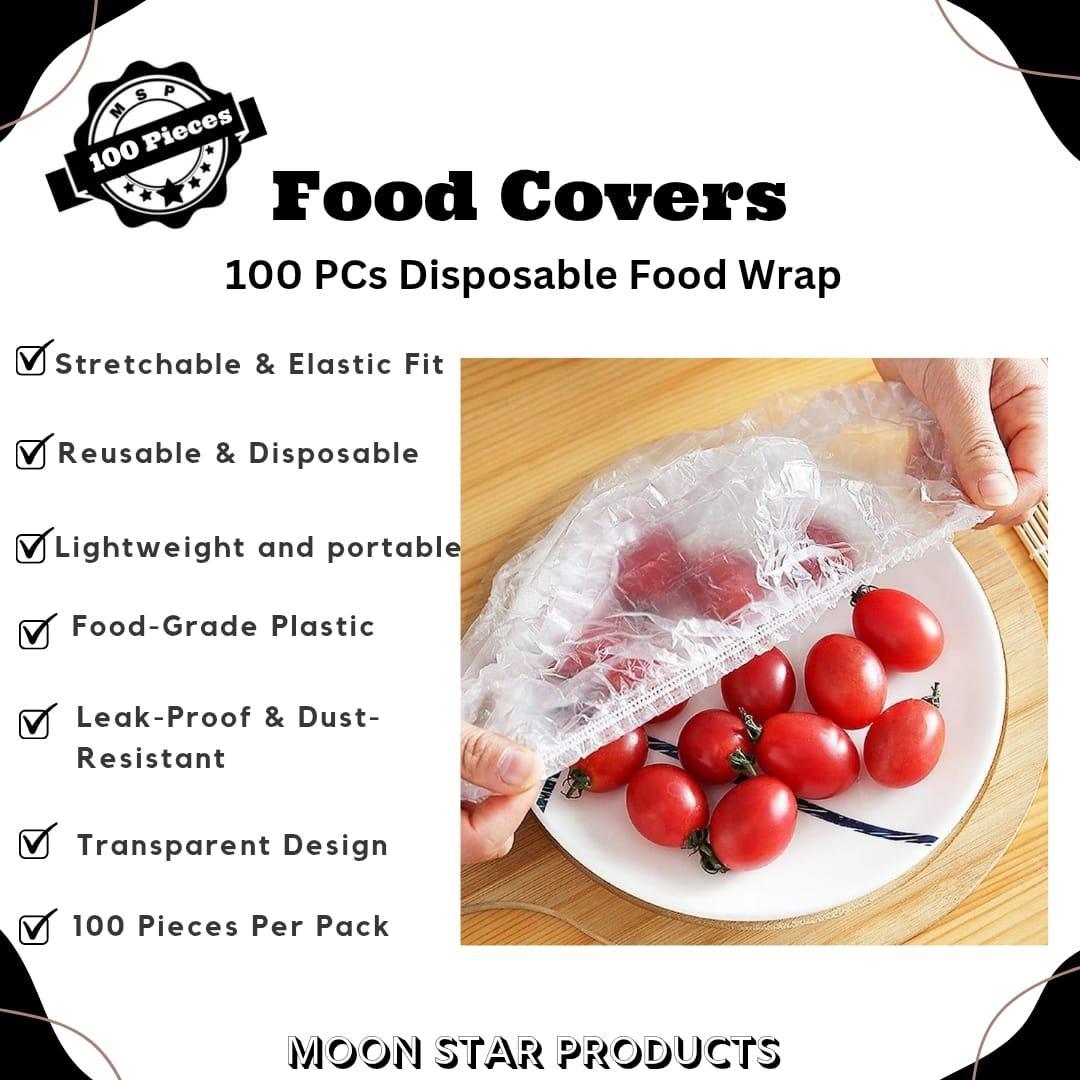 Durable ABS Plastic Food Cover - Pack of 100 Pcs for Long-Lasting Use