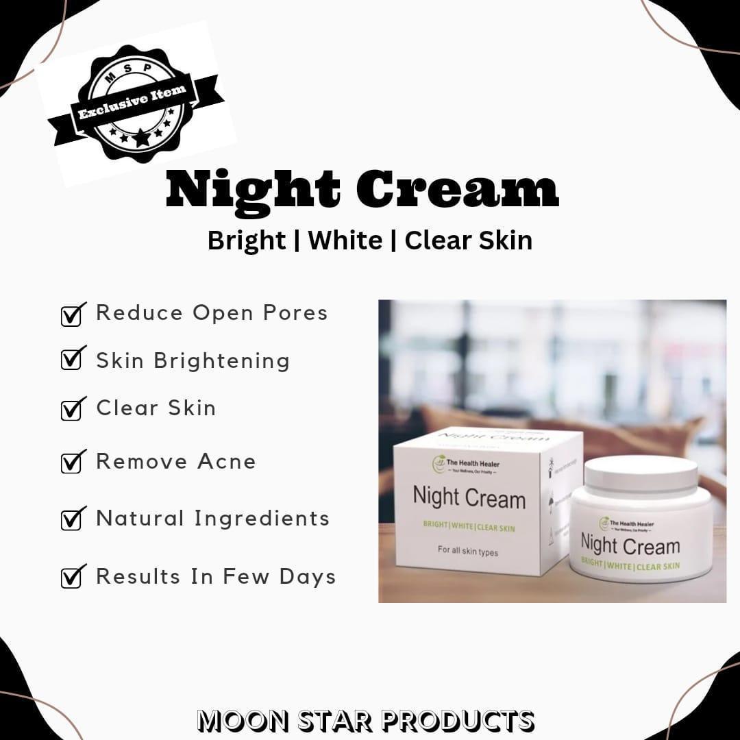 Brightening Night Cream for All Skin Types - 1 Pc