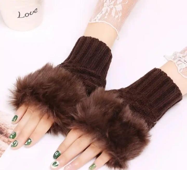 Women's Wool Fingerless Gloves 1 Pair - Warm and Cozy