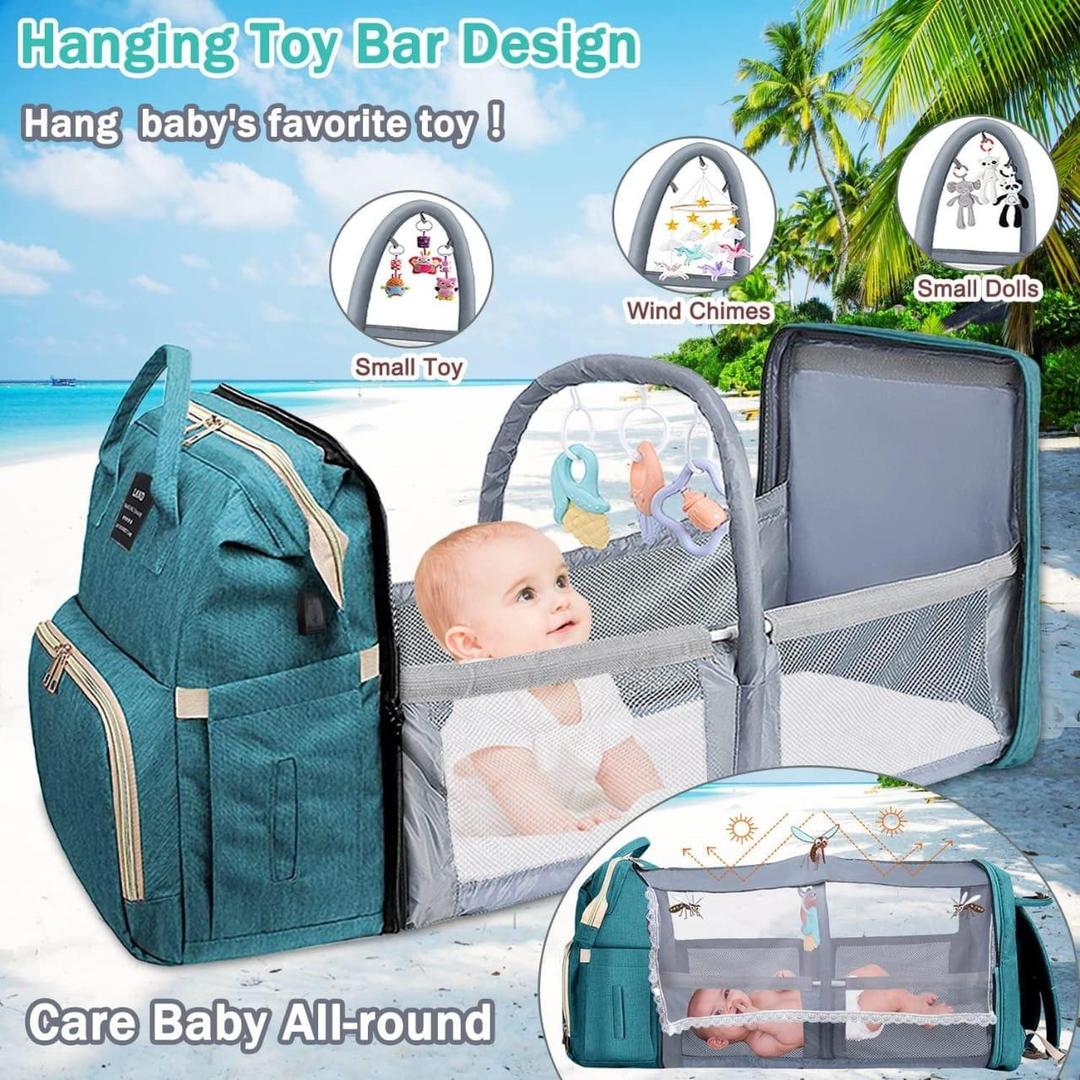 Multi Purpose Baby Bag Nylon Portable Black