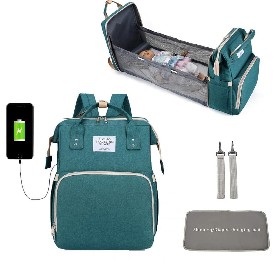 Multi Purpose Baby Bag Nylon Portable Black
