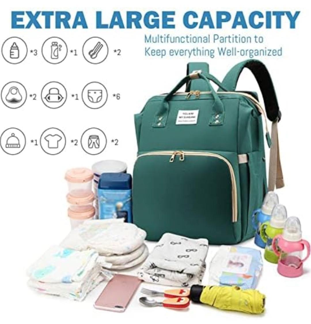 Multi Purpose Baby Bag Nylon Portable Black