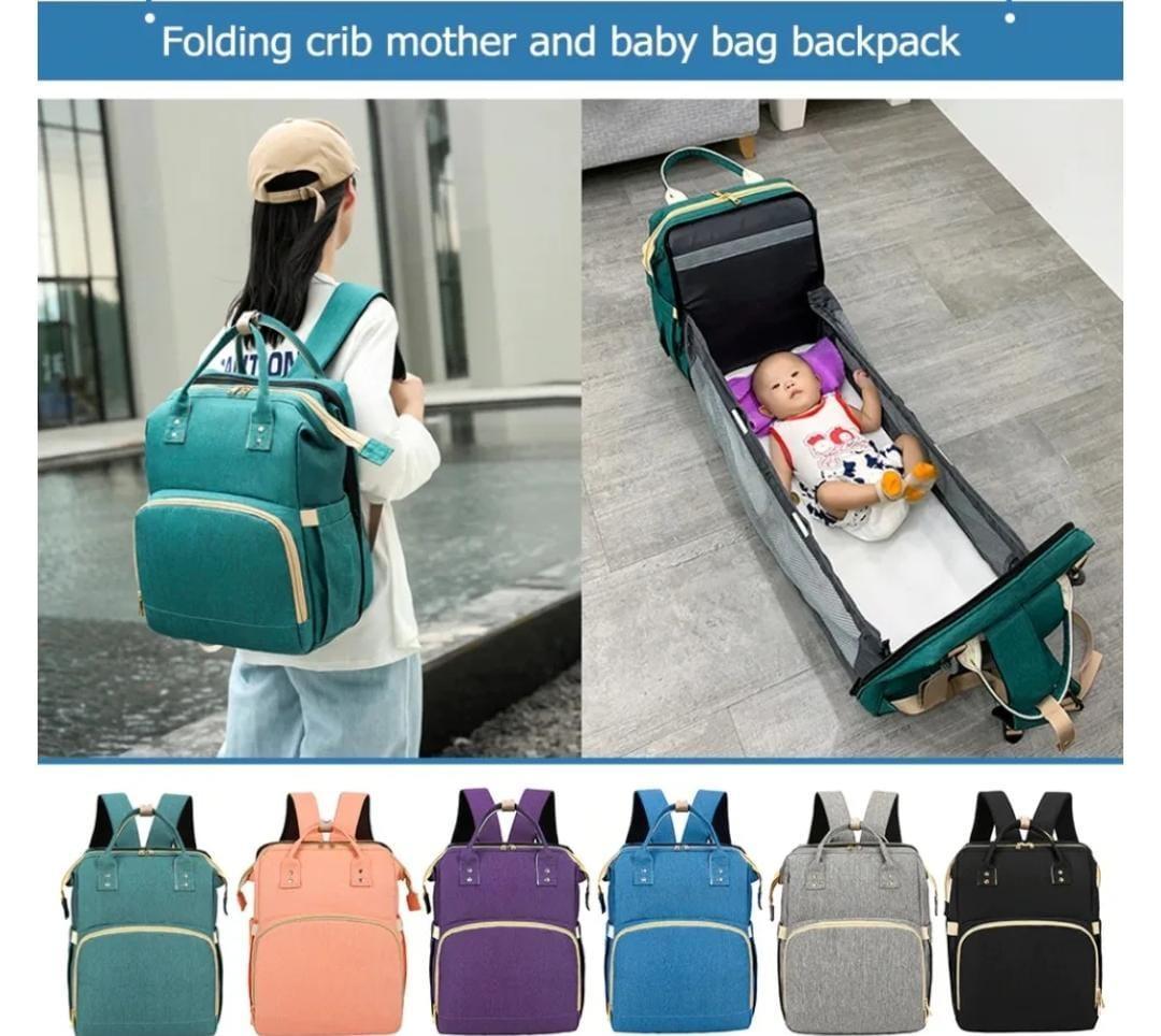 Multi Purpose Baby Bag Nylon Portable Black
