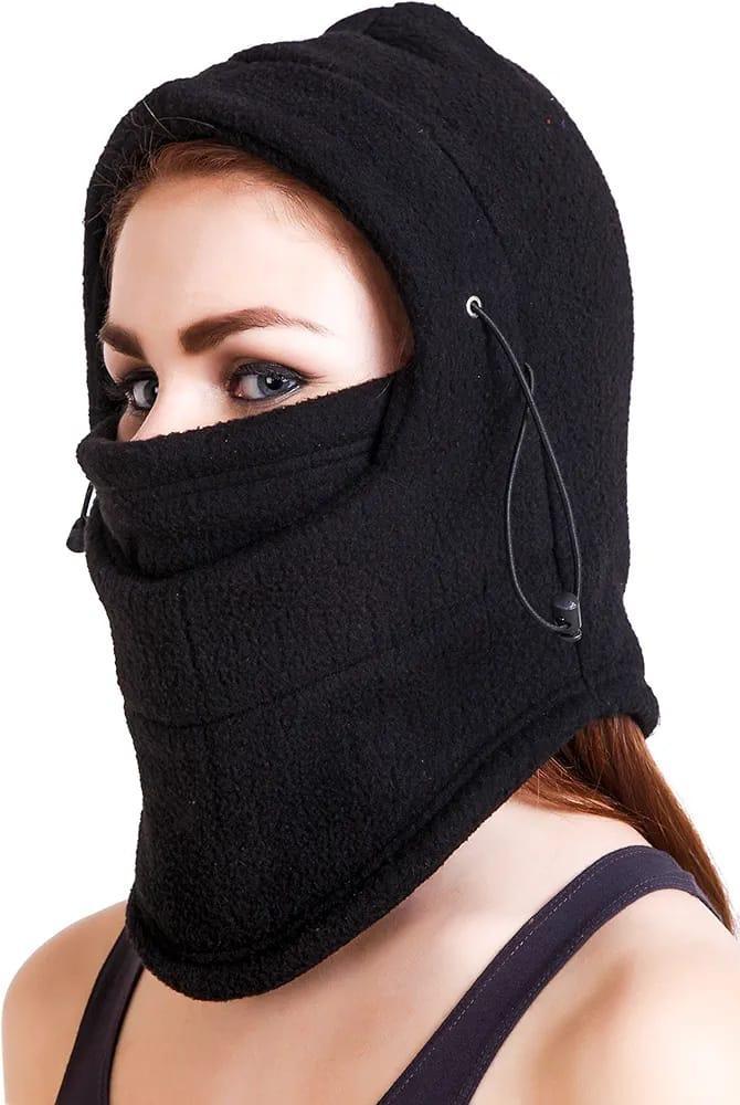 Durable Fleece Facemask with Cap - 1 Pc, Easy to Use and Maintain