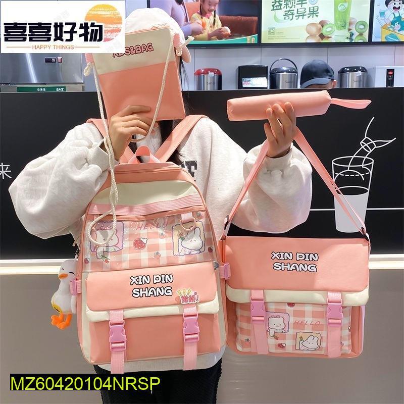 4 Pcs Backpack  School Bag Set