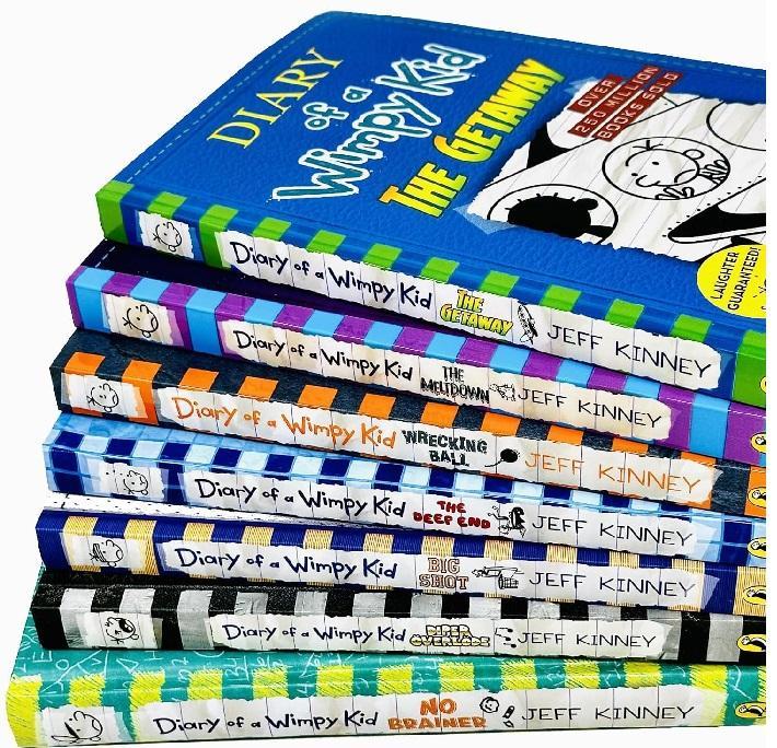 The Diary Of A Wimpy Kid 11-18 No Brainer Books Set By Jeff Kinney KS