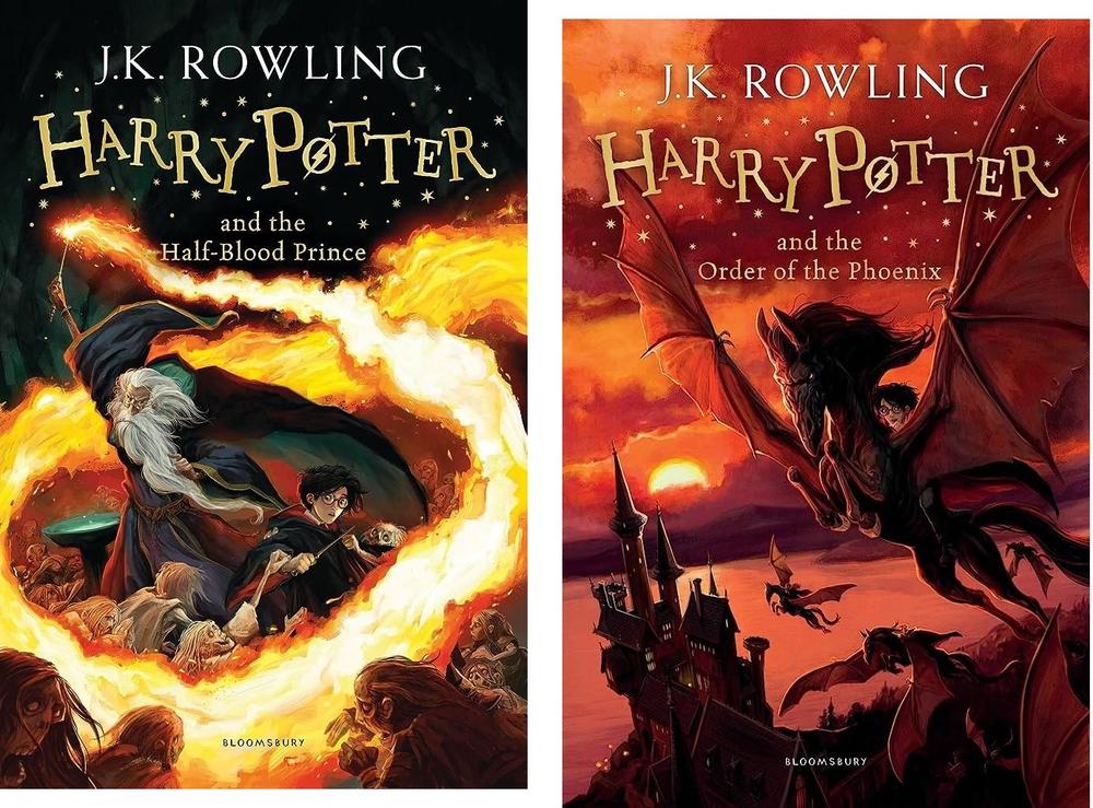 Pack Of 2 Books: Harry Potter Series (Pack Of 2) Order Of Phonex And Half Blood_ Princes English Book