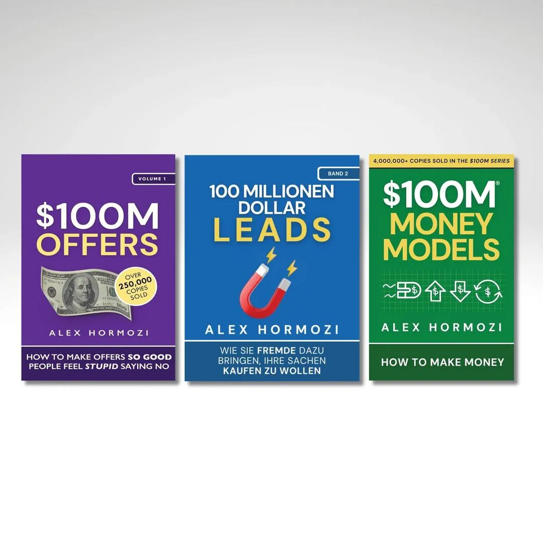 Set of 3 Novel : $100M Offers / $100M Leads / $100M Money Models by Alex Hormozi