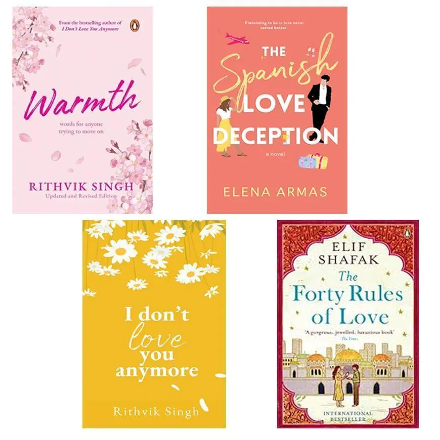 (4 Books Set) Warmth by Rithvik Singh | I Don’t Love You Anymore | The Spanish Love Deception | The Forty Rules of Love 