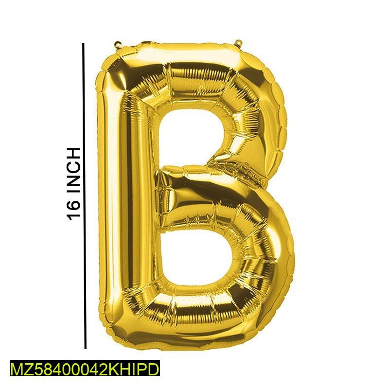 B Shape Decorative Foil Balloon