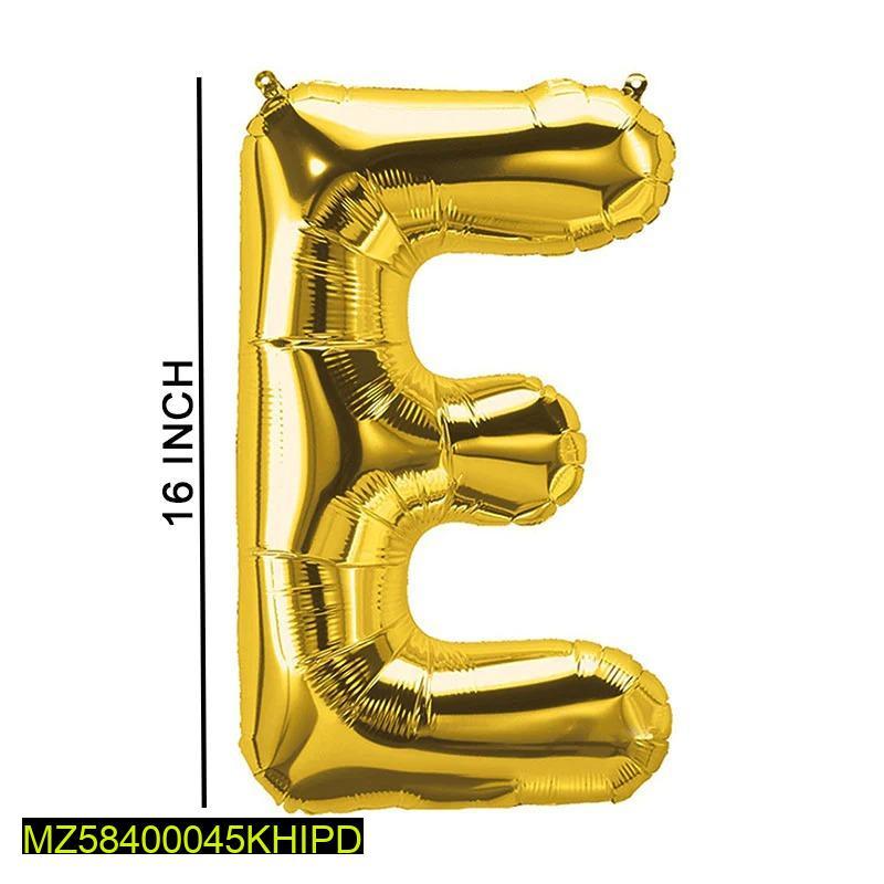 E Shape Decorative Foil Balloon