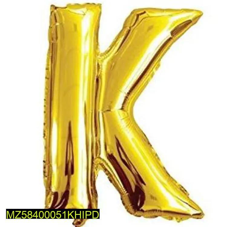 K Shape Decorative Foil Balloon