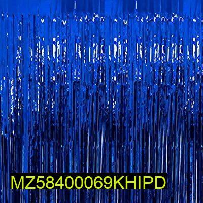 Backdrop Foil Curtain, Pack of 2 - Blue