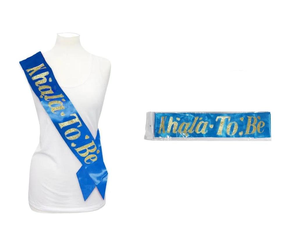 Khala To Be Sash In Glitter Words- Blue