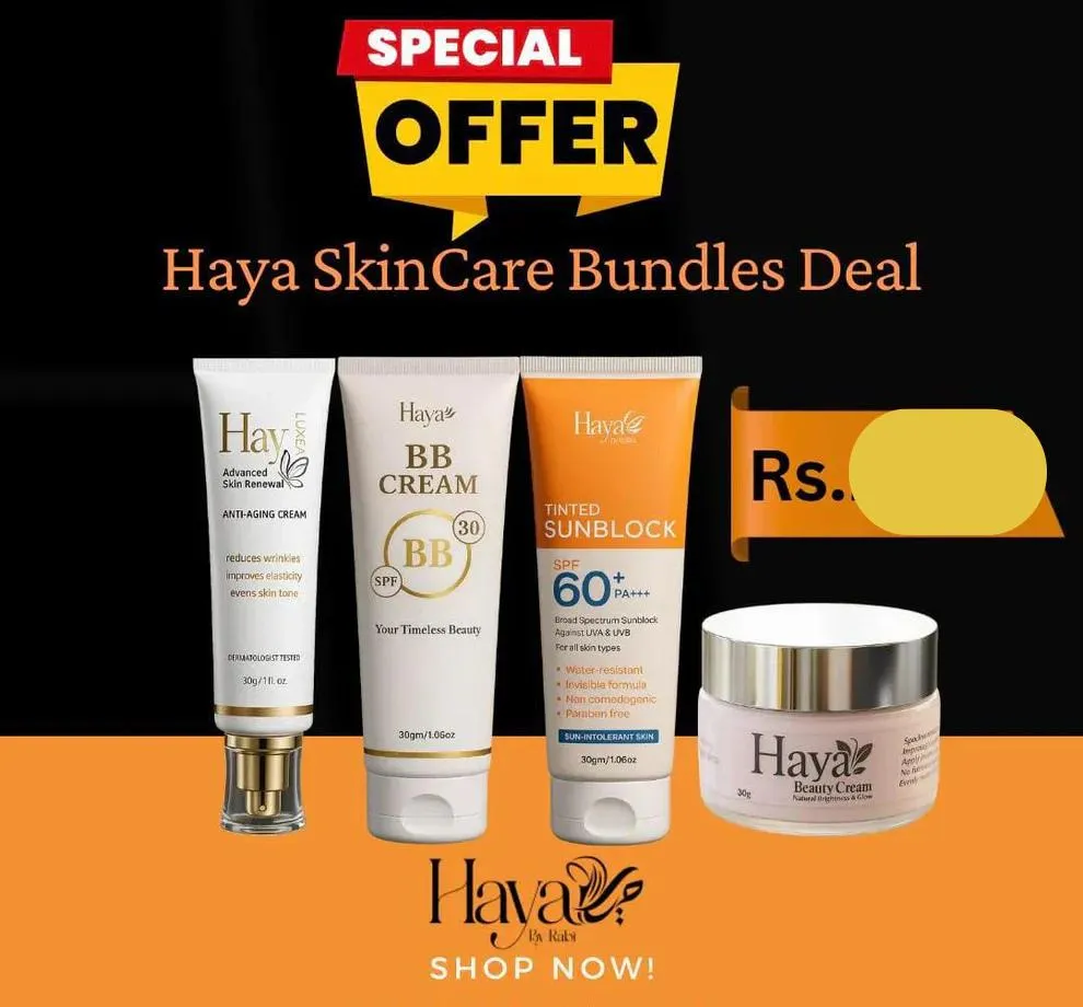 Haya 4 in 1 Makeup & Skincare Bundle 