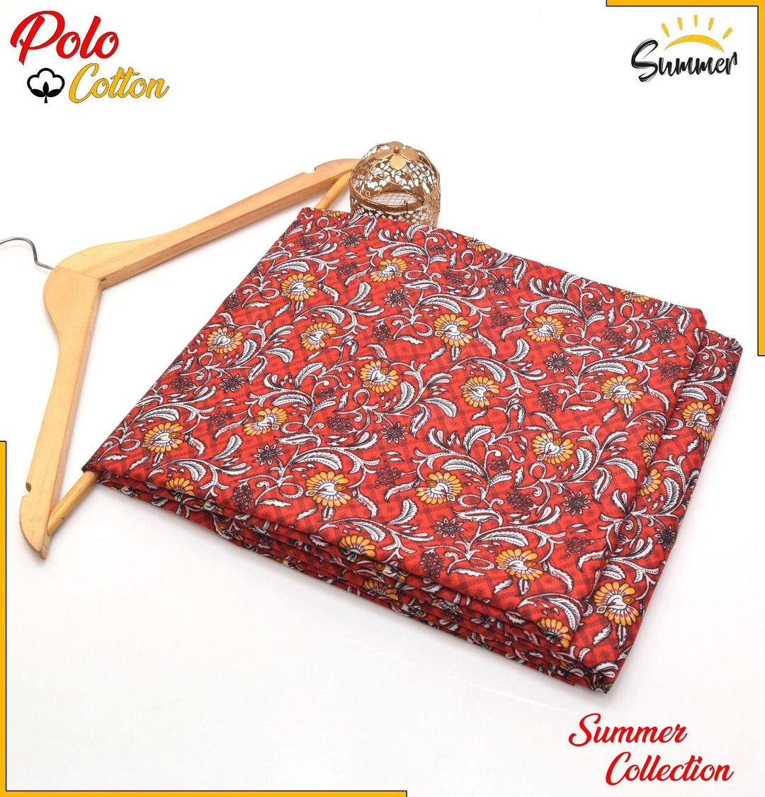 2 Pcs Women's Unstitched Printed Suit