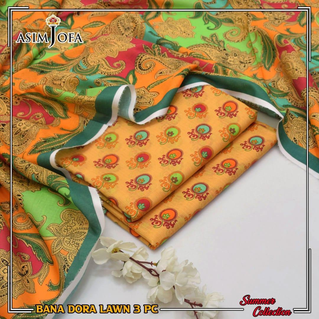 3 Pcs Women's Unstitched Digital Print Suit