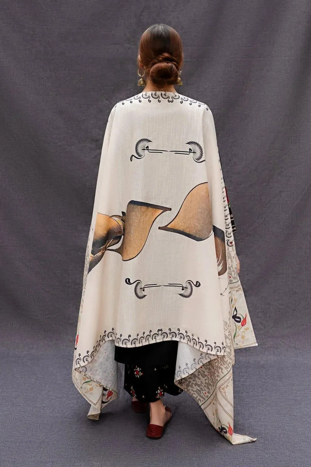 3 Pcs Women's Unstitched Embroidered Suit