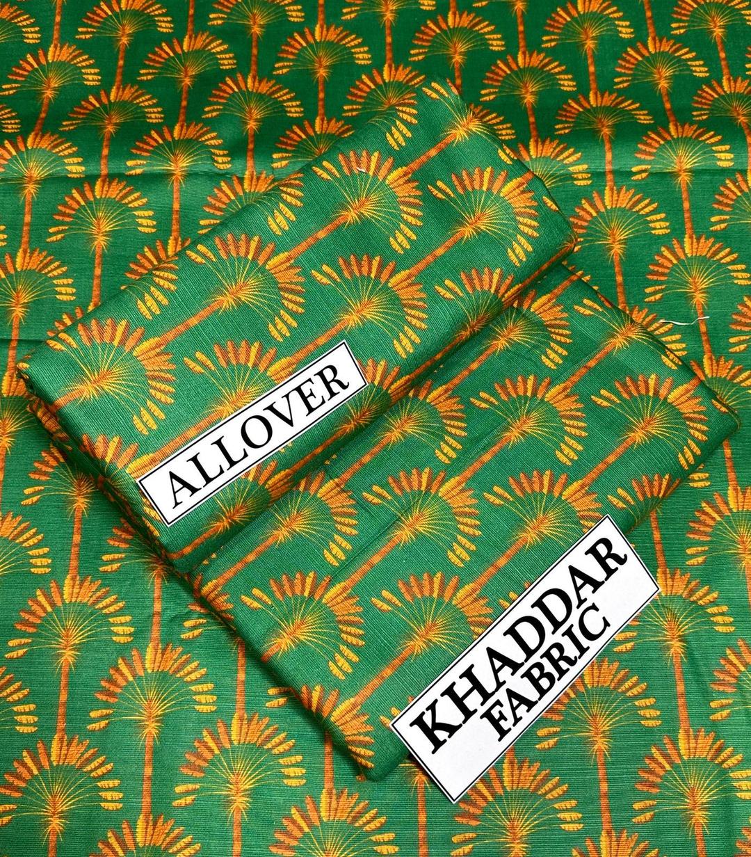 2 Pcs Women's Unstitched Khaddar Digital Print Suit