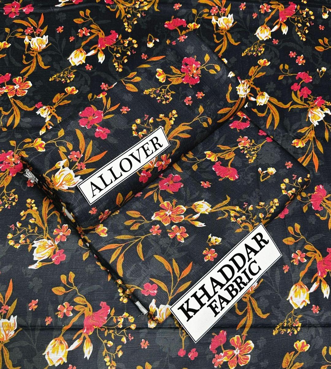 2 Pcs Women's Unstitched Khaddar Digital Print Suit