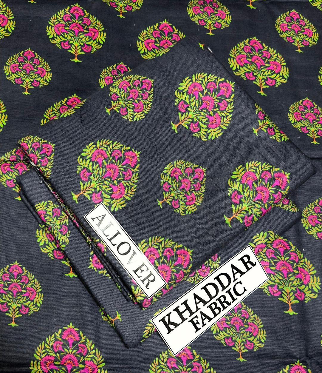 2 Pcs Women's Unstitched Khaddar Digital Print Suit