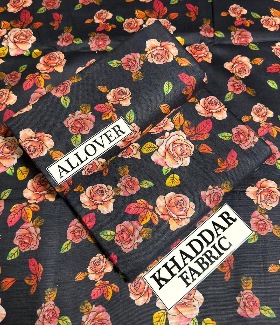 2 Pcs Women's Unstitched Khaddar Digital Print Suit