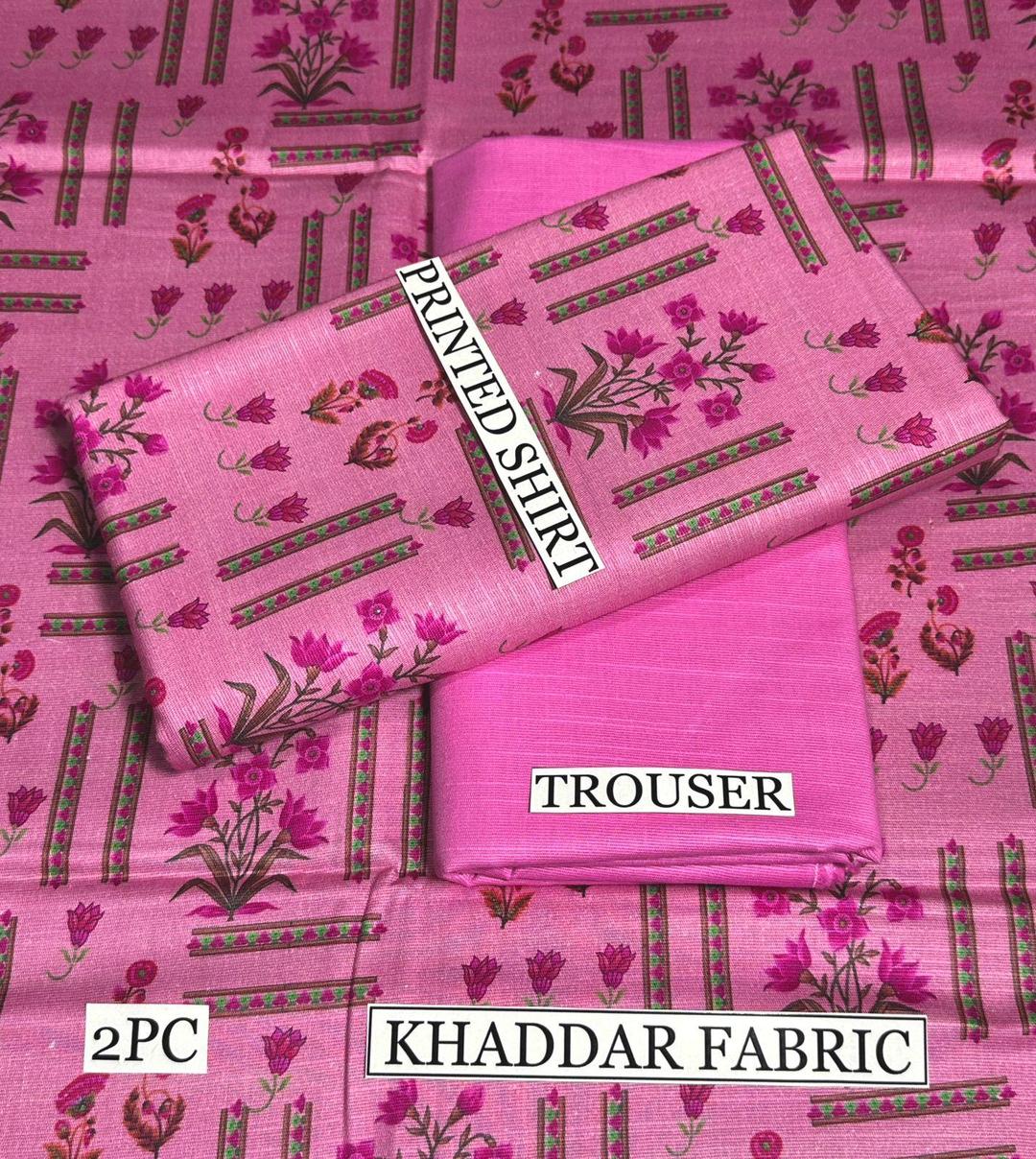 2 Pcs Women's Unstitched Khaddar Digital Print Suit