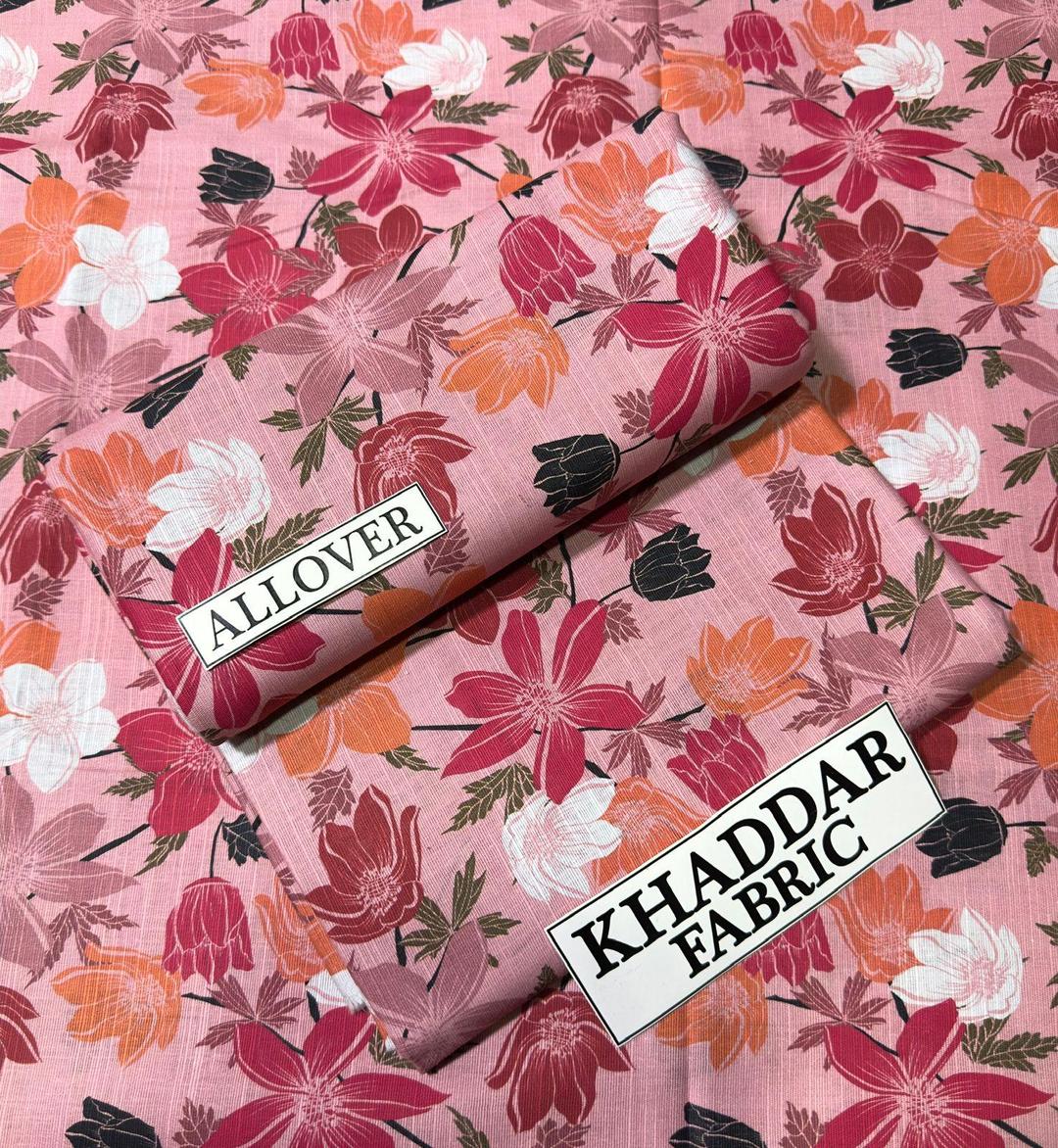 2 Pcs Women's Unstitched Digital Print Suit