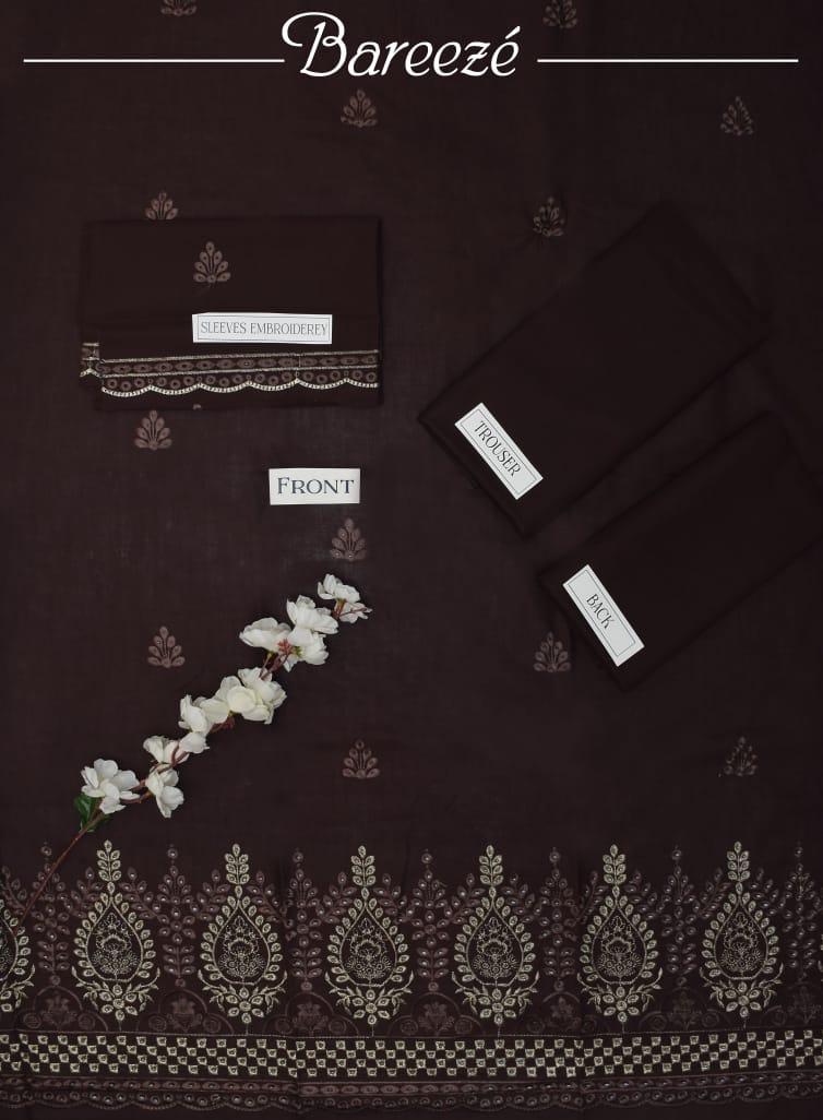 2 Pcs Women's Unstitched Chikankari Embroidered Suit