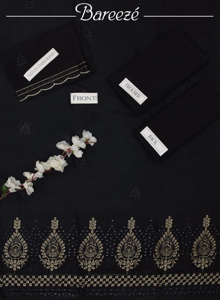 2 Pcs Women's Unstitched Chikankari Embroidered Suit