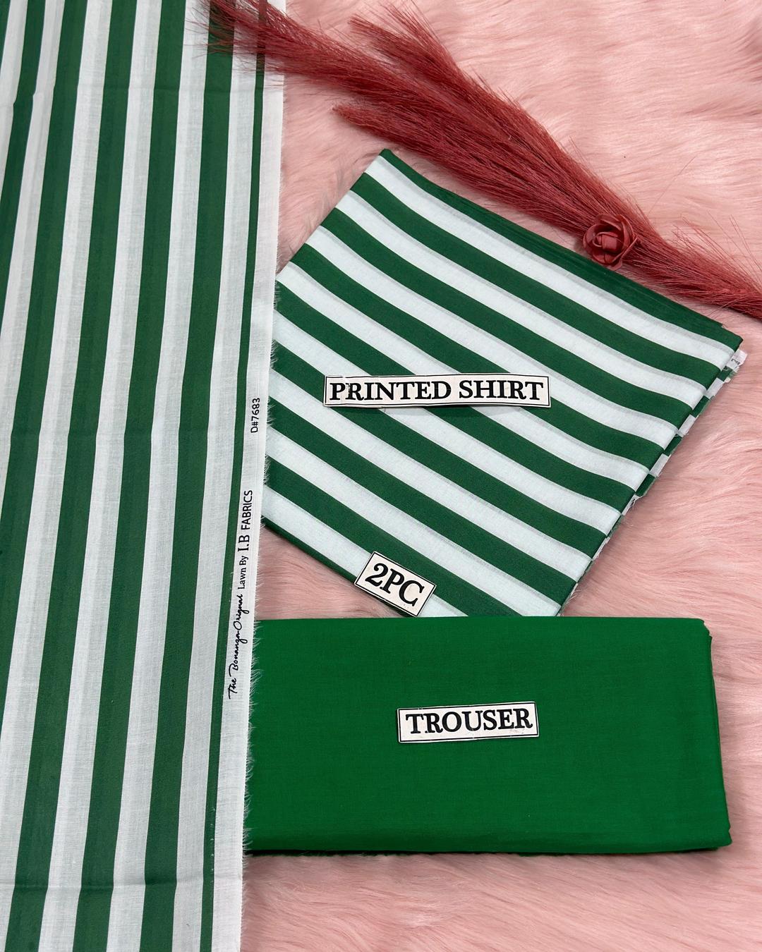 2 Pcs Women's Unstitched Digital Print Suit