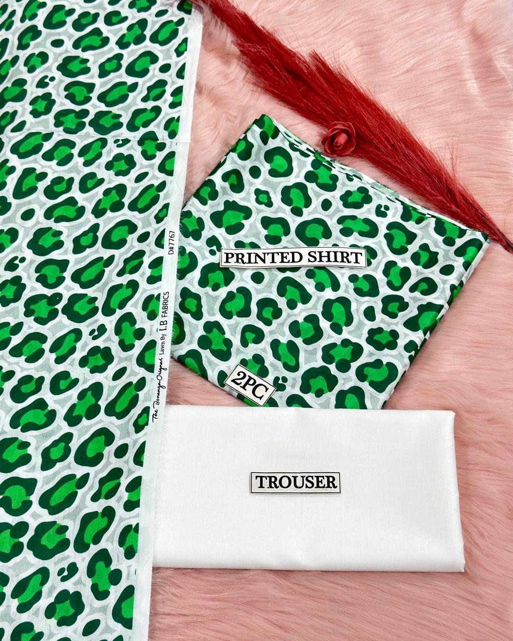 2 Pcs Women's Unstitched Digital Print Suit